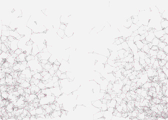 Abstract Low Polygon Mesh color Generative Art background illustration