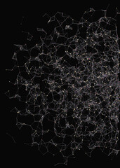 Abstract Low Polygon Mesh color Generative Art background illustration