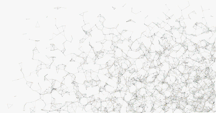 Abstract Low Polygon Mesh color Generative Art background illustration