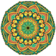 Colorful mandala for zen relaxation