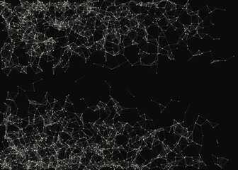 Abstract Low Polygon Mesh color Generative Art background illustration