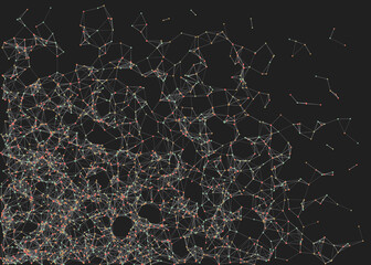 Abstract Low Polygon Mesh color Generative Art background illustration