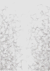Abstract Low Polygon Mesh color Generative Art background illustration