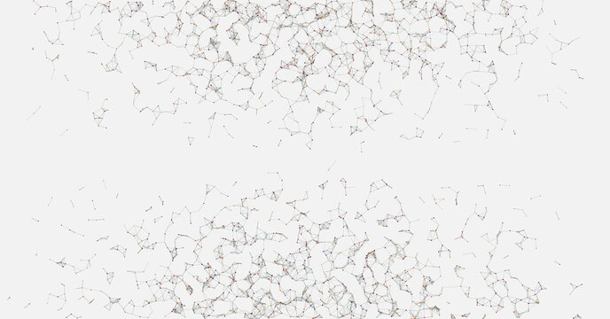 Abstract Low Polygon Mesh color Generative Art background illustration