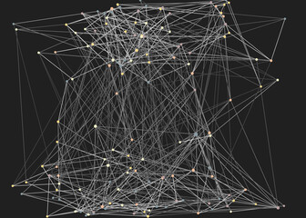 Abstract Low Polygon Mesh color Generative Art background illustration