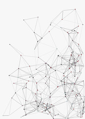 Abstract Low Polygon Mesh color Generative Art background illustration