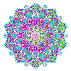 Colorful mandala for zen relaxation