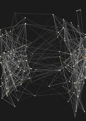 Abstract Low Polygon Mesh color Generative Art background illustration