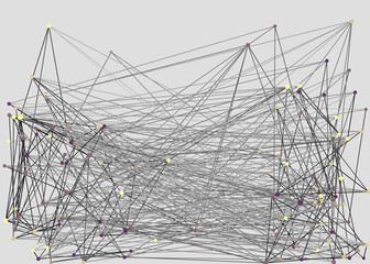 Abstract Low Polygon Mesh color Generative Art background illustration