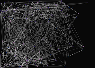 Abstract Low Polygon Mesh color Generative Art background illustration