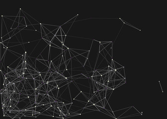 Abstract Low Polygon Mesh color Generative Art background illustration