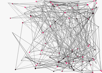 Abstract Low Polygon Mesh color Generative Art background illustration