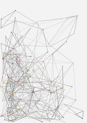 Abstract Low Polygon Mesh color Generative Art background illustration