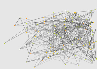 Abstract Low Polygon Mesh color Generative Art background illustration