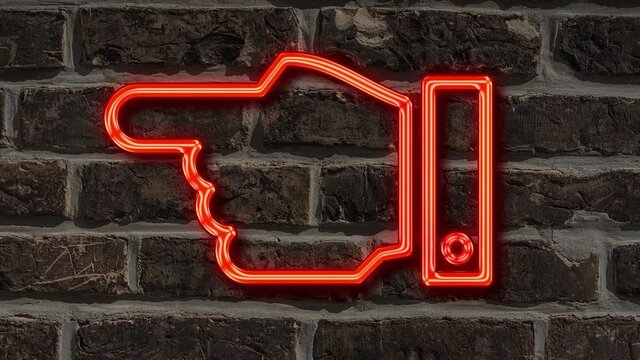 Detailansicht einer Leuchtreklame an einer Mauer mit der Aufschrift Organspende