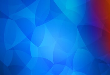 Obraz premium Light Blue, Red vector template with crystals, triangles.