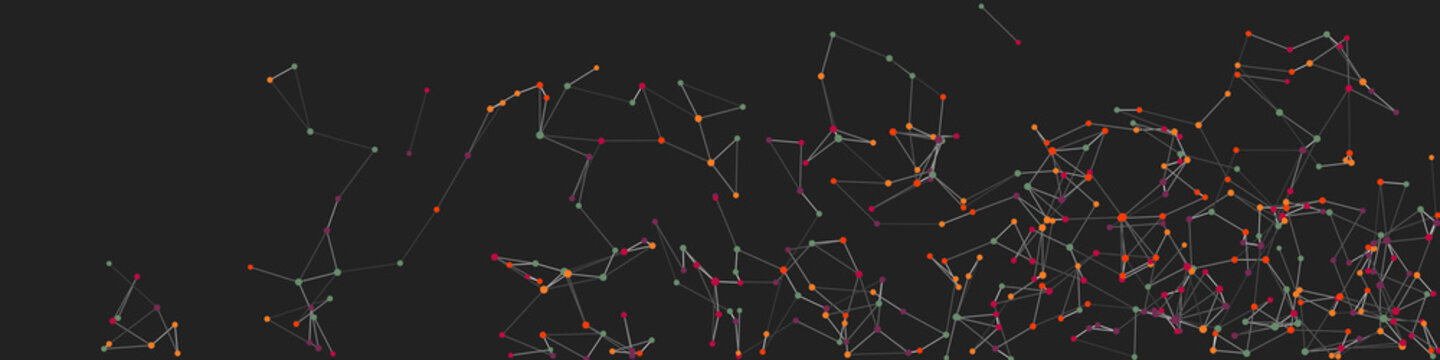 Abstract Low Polygon Mesh color Generative Art background illustration