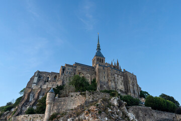 Fototapeta na wymiar Mont-Saint-Michel Abbey in Normandy, France
