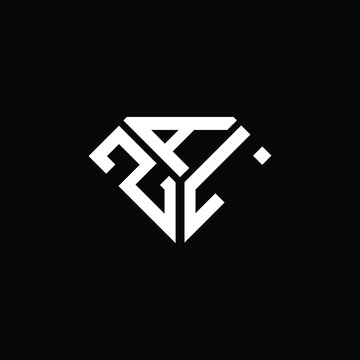 ZAL letter logo creative design. ZAL unique design
