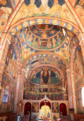 Fototapeta na wymiar Interior of Podmaine Monastery in Budva, Montenegro 