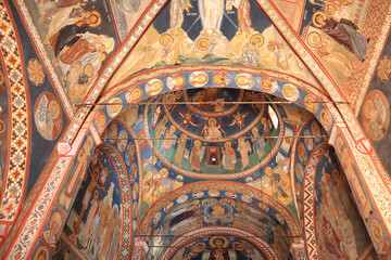 Fototapeta na wymiar Interior of Podmaine Monastery in Budva, Montenegro 
