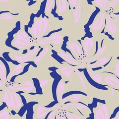 Floral Seamless Pattern Background