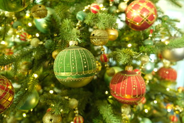 Christmas Tree Baubles - Close-up