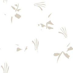 Floral Brush strokes Seamless Pattern Background