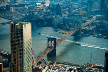 Brooklyn bridge aeriaal view