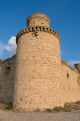 Fototapeta na wymiar tower of the Castillo de los Silva in Barcience, province of Toledo. Spain