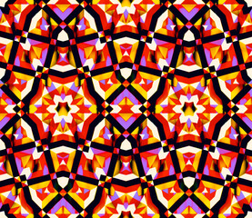 Seamless tile pattern in arabic style. Abstract background Suitable for use on textiles, packaging, and other surfaces. - 472403802