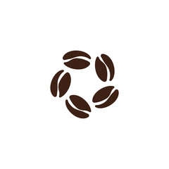coffee bean icon vector