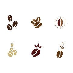 coffee bean icon vector