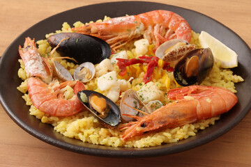 魚介のパエリア