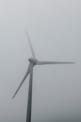 Wind generator in the mist