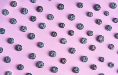 Background with fresh juicy blueberries.