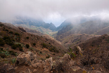 Mountain landscapes of the island of Tenerife.
