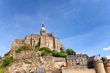 Obraz premium Mont-Saint-Michel in Normandy coast