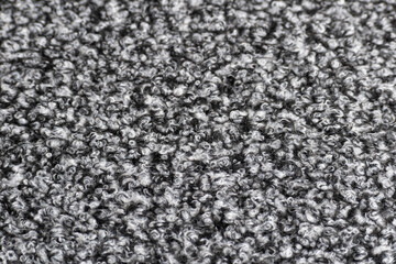 black and white background of woolen fabric scribble