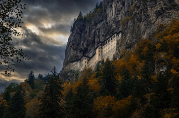 Sumela monastery one of the most impressive sights in the whole Black Sea region, in Altindere...