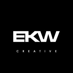 EKW Letter Initial Logo Design Template Vector Illustration