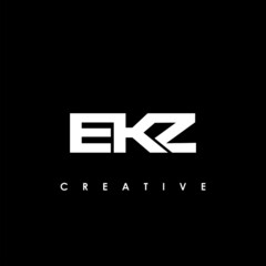 EKZ Letter Initial Logo Design Template Vector Illustration