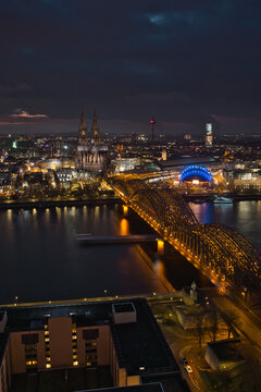 K&ouml;lner Dom am Abend