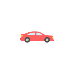 Fototapeta premium sedan icon, Auto, automobile, car, vehicle symbol in color icon, isolated on white background 