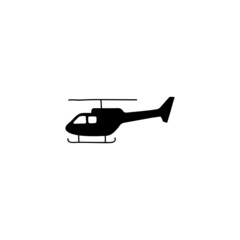 army helicopter icon, military helicopter symbol in solid black flat shape glyph icon, isolated on white background 