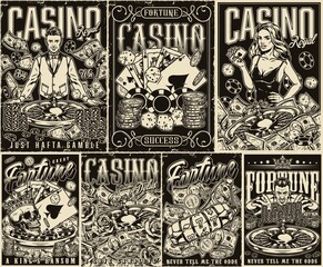 Gambling vintage posters