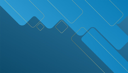 Naklejka premium Paper layer circle blue abstract background. Curves and lines use for banner, cover, poster, wallpaper, design with space for text.