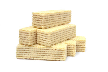 Wafers isolated on white background
