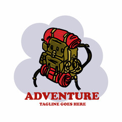 bag hand drawn illustration design vector