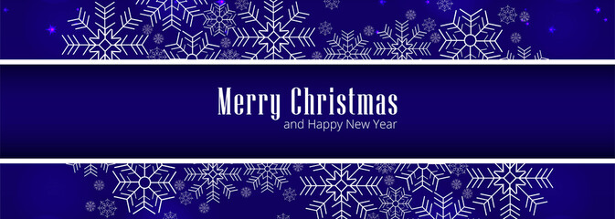 Merry christmas greeting card for banner design vector